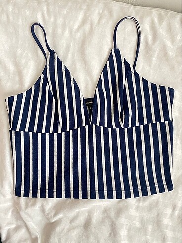 Çizgi desen bluz