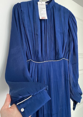 Janjan Kumaş Tesettür Abiye - Görsel 3