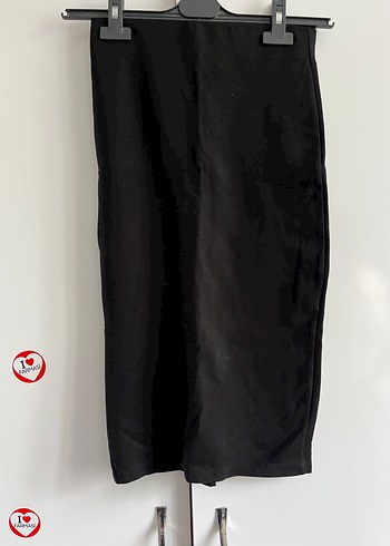 36 Beden Siyah Midi Kalem Etek
