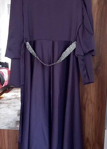 BALON KOL BELİ TAŞLI ABİYE - Görsel 2