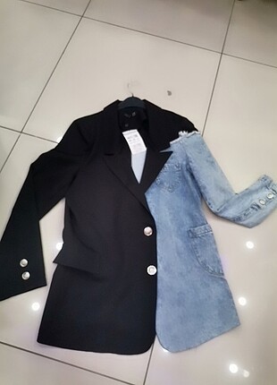 İki renkli blazer 