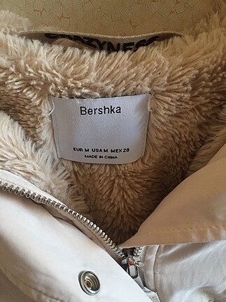 m Beden camel Renk Bershka Mont