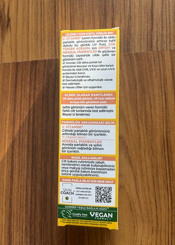 Garnier C Vitamini Parlak SPF 50+ Yüz Kremi - Görsel 2