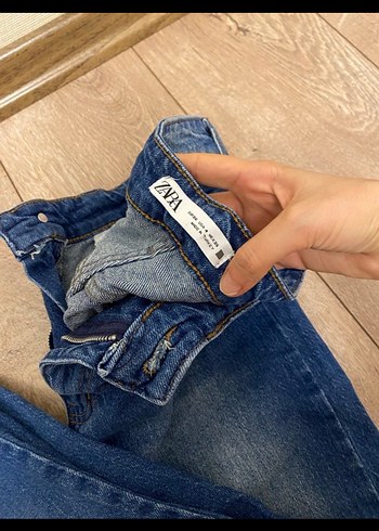 Kadın Mavi Denim Normal Paça Rahat Kesim Jean - Görsel 4