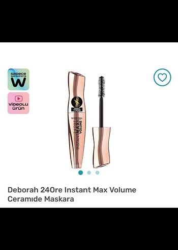 Beden Renk Deborah Milano Instant Maxi Volume Maskara