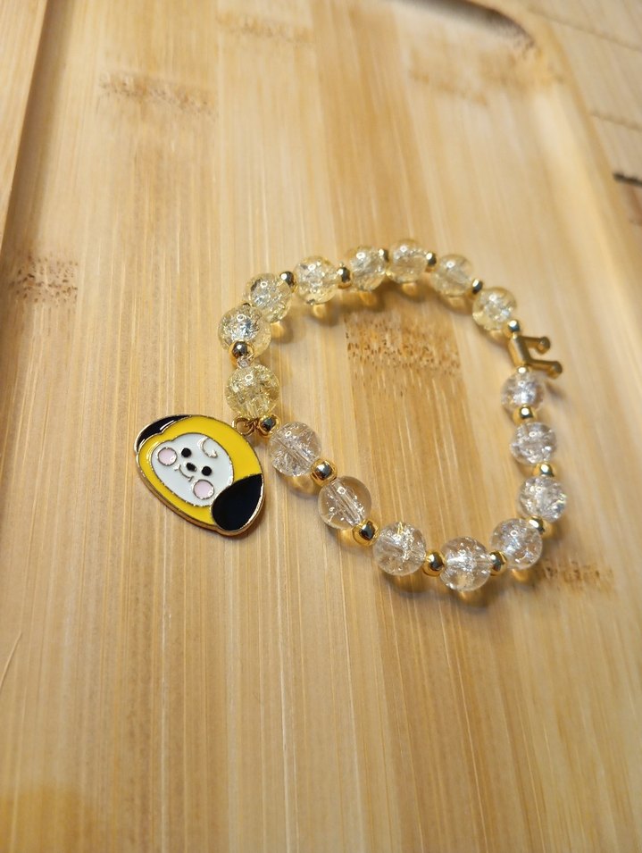 Kore K pop BTS el yapımı bileklik - Görsel 2