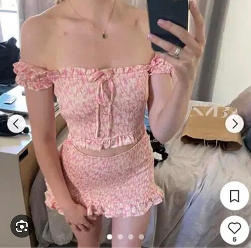 zara crop hiç giyilmedi
