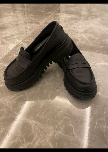 Derimod Kadın Siyah deri Loafer