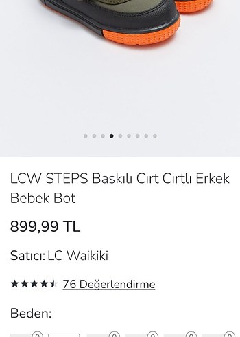 LC Waikiki Kürklü Kamuflaj Desenli Erkek Çocuk Botları