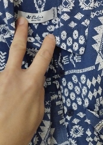 Düğmeli V Yaka Bohem Kolsuz Mini Bluz - Görsel 6