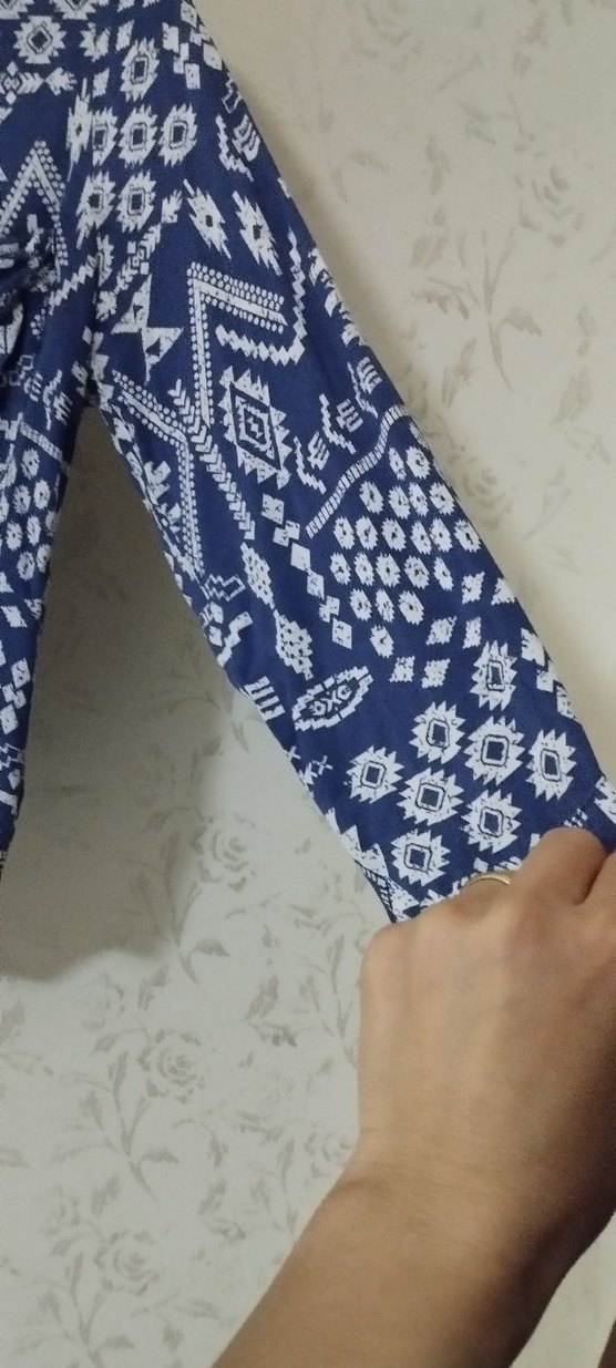 Düğmeli V Yaka Bohem Kolsuz Mini Bluz - Görsel 2