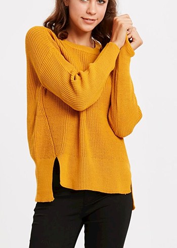 Kadın Triko Rahat Kazak - Görsel 2