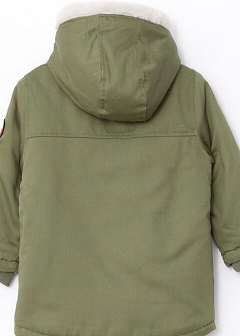 Kapüşonlu Erkek Çocuk Kamuflaj Mont - Görsel 2