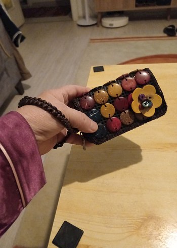Beden çeşitli Renk Boncuk el İşlemeli orjinal Çok Renkli Bohem Kadın Cüzdanı