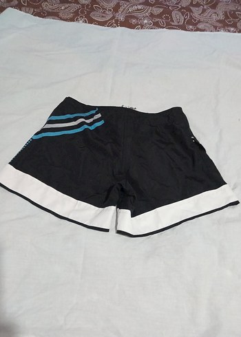 Siyah Adidas Kemerli Mini Erkek Deniz Şortu - Görsel 2