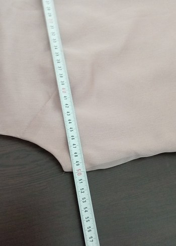 Bej V Yakalı Uzun Kadın Elbise - Görsel 6