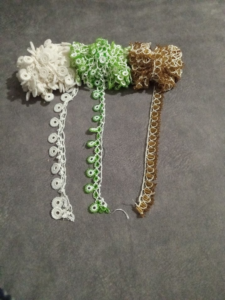 El İşçiliği oya boncuklu yazma kenarlari - Görsel 3