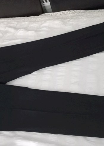 Siyah Kadın Kumaş Pantolon uzun  Boyda sıfır pantolon - Görsel 3