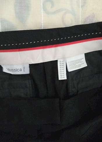 Siyah Kadın Midi Kumaş Pantolon - Görsel 2