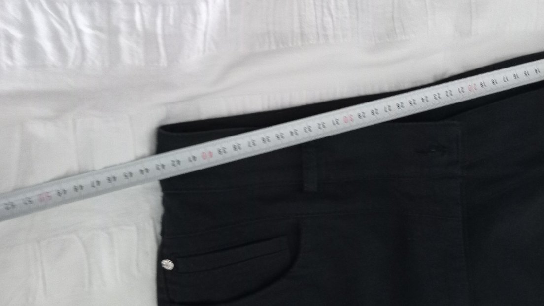 Siyah Kadın Kumaş Pantolon Midi Boy - Görsel 4