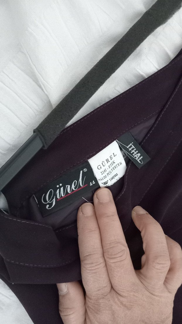 murdum renkte Etek sıfır - Görsel 5