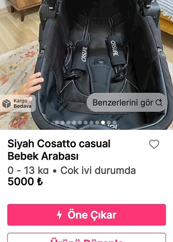 Siyah Bebek Arabası - Görsel 8