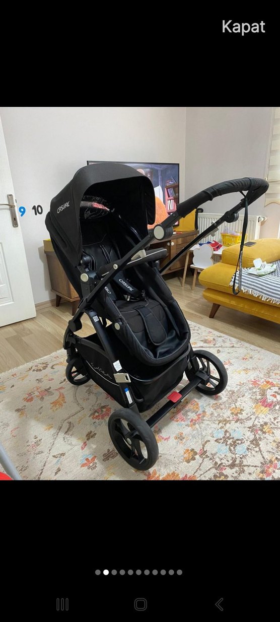 Siyah Bebek Arabası - Görsel 2