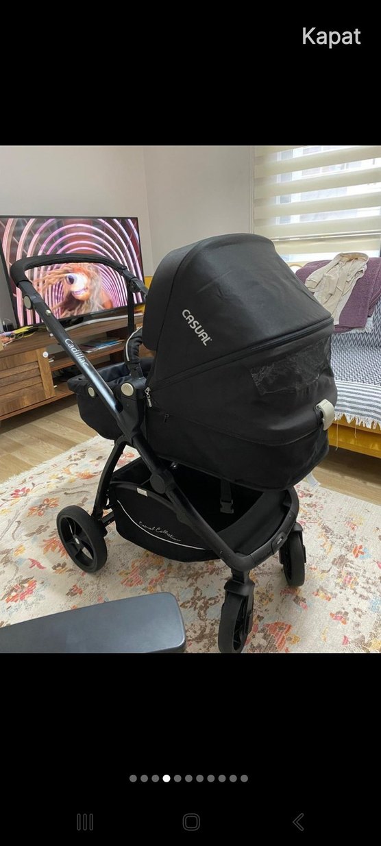 Siyah Bebek Arabası - Görsel 4