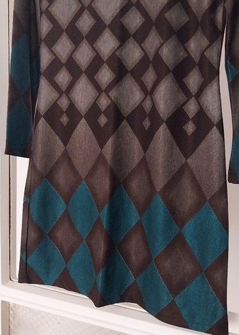 Uzun Kollu Midi Elbise - Görsel 2