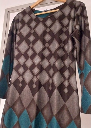 Uzun Kollu Midi Elbise - Görsel 3