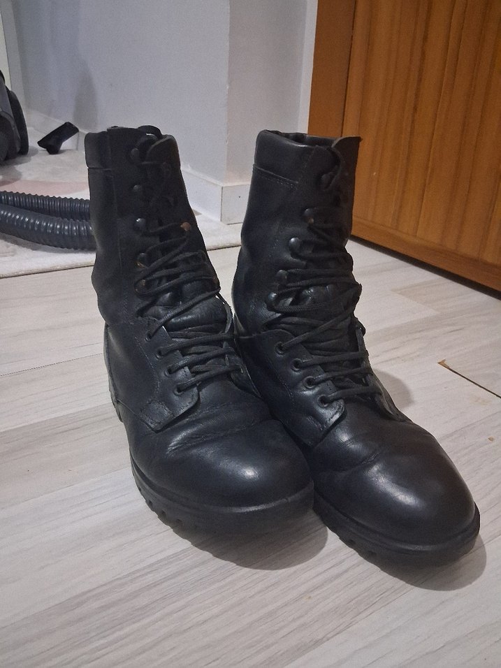 Kilitli Siyah Kamuflaj Erkek Bot - Görsel 2