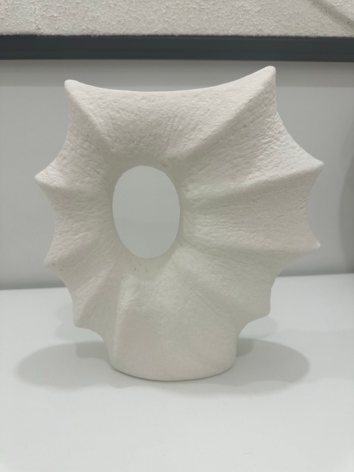 Beyaz Dekoratif Seramik Vazo - Görsel 3