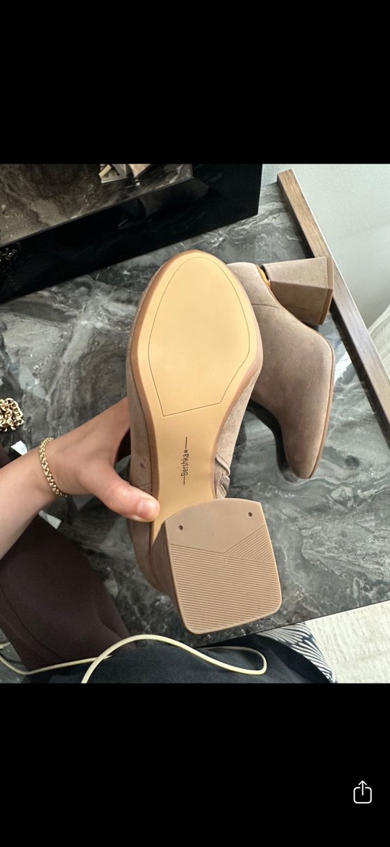 BERSHKA Süet Topuklu Botlar - Görsel 5