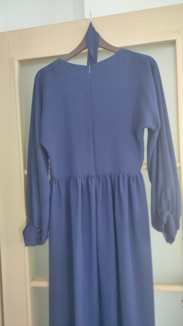 LACİVERT ELBİSE - Görsel 4