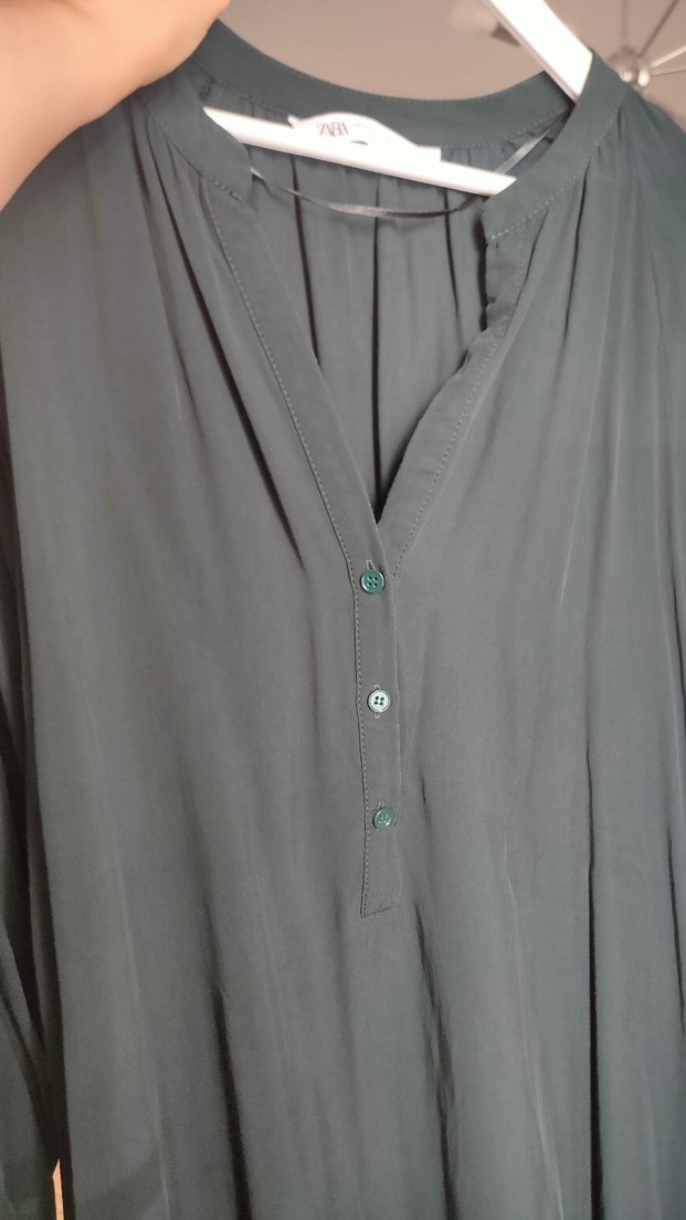 ZÜMRÜT YEŞİLİ ELBİSE - Görsel 4