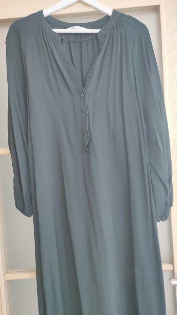 ZÜMRÜT YEŞİLİ ELBİSE - Görsel 3