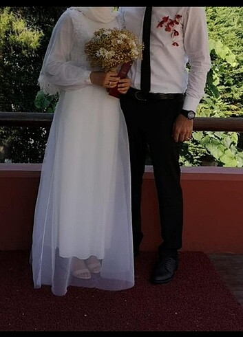 Beyaz M / 38 TouchePrive Gelinlik - Görsel 4