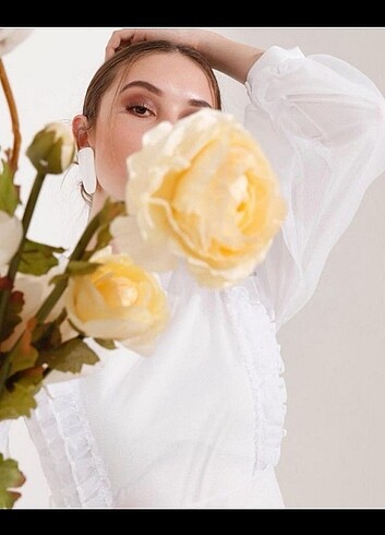 Beyaz M / 38 TouchePrive Gelinlik - Görsel 5