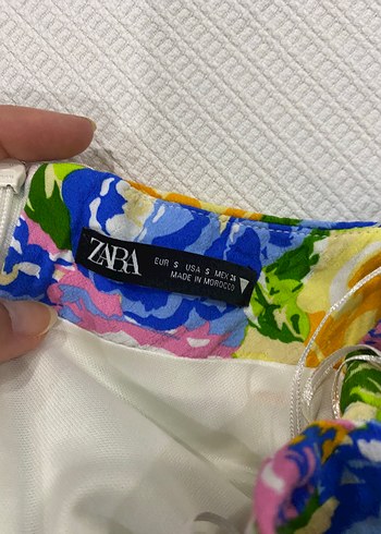 Zara Çiçek Desenli Renkli Kadın Elbise