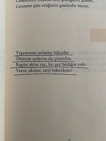  Beden Dörtlükler Ömer Hayyam