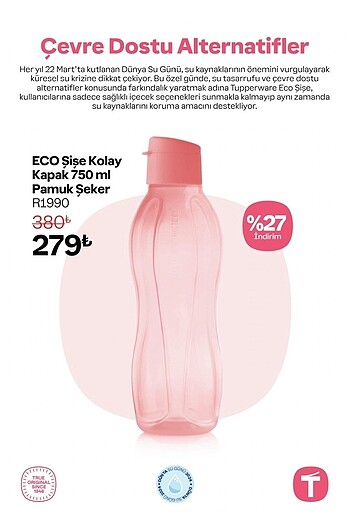 Tupperware 750 ml şişe