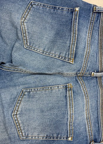38 Beden Mavi Regular Fit Kadın Kot Pantolon
