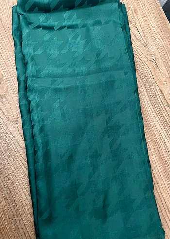 Zümrüt rengi jakar şal - Görsel 3
