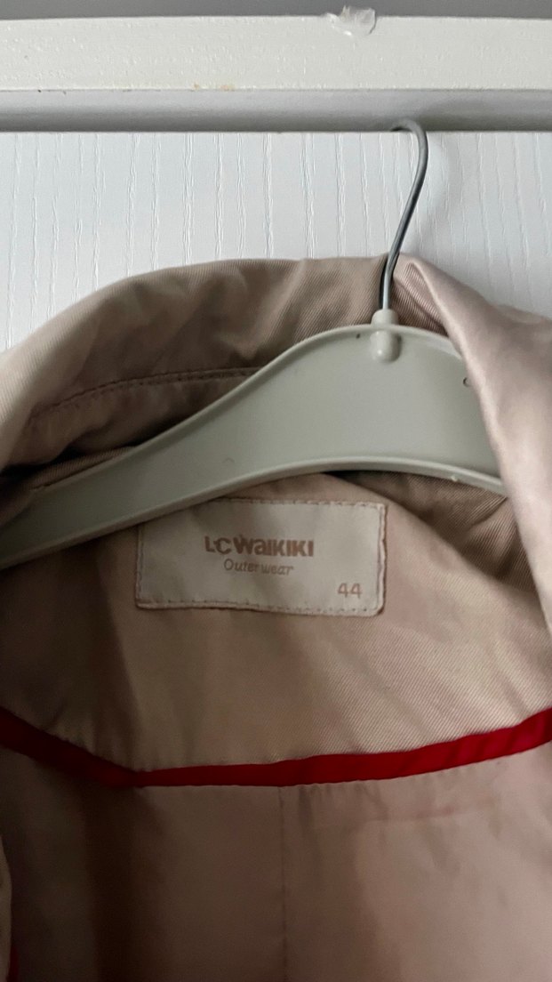 Bej Kuşaklı Midi Trençkot - Görsel 3