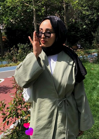 Kuşaklı Keten Ceket - Görsel 5