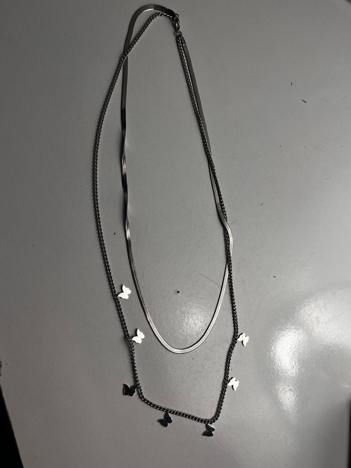 Uzun Zincir Detaylı Bohem Kadın Kolye - Görsel 2