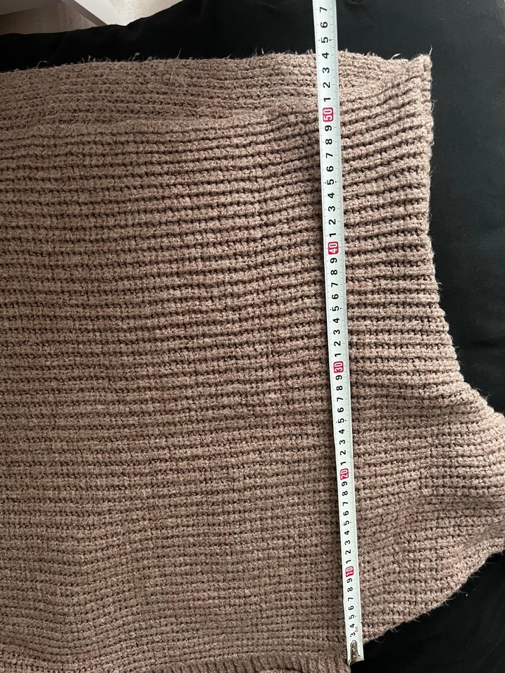 Bej Kadın Boğazlı Örgü Kazak - Görsel 4