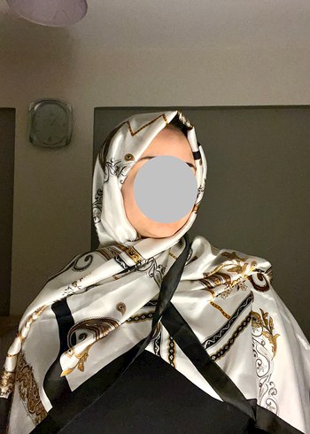 Bohem Şal Desenli Beyaz Kadın Şal - Görsel 2