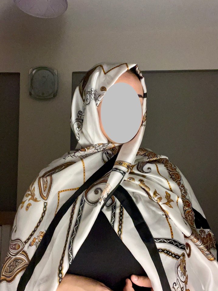 Bohem Şal Desenli Beyaz Kadın Şal - Görsel 3