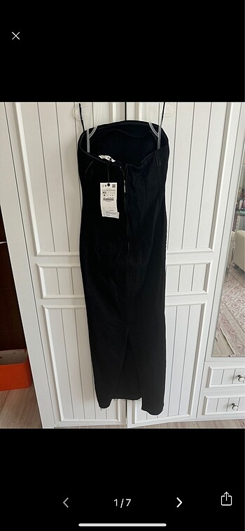 Zara straplez kot elbise